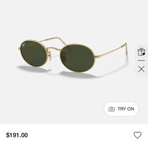 Ray-Ban Gold Frame Sunglasses